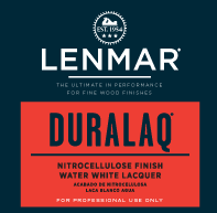 DuraLaq® Nitrocellulose Water White Lacquer - Dull Rubbed 1LL.212