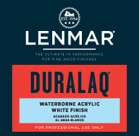 DuraLaq® Waterborne Acrylic White Finish - Dull Rubbed 1WB.202