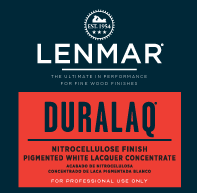 DuraLaq® Nitrocellulose Pigmented White Concentrate - Dull Rubbed 1A.03